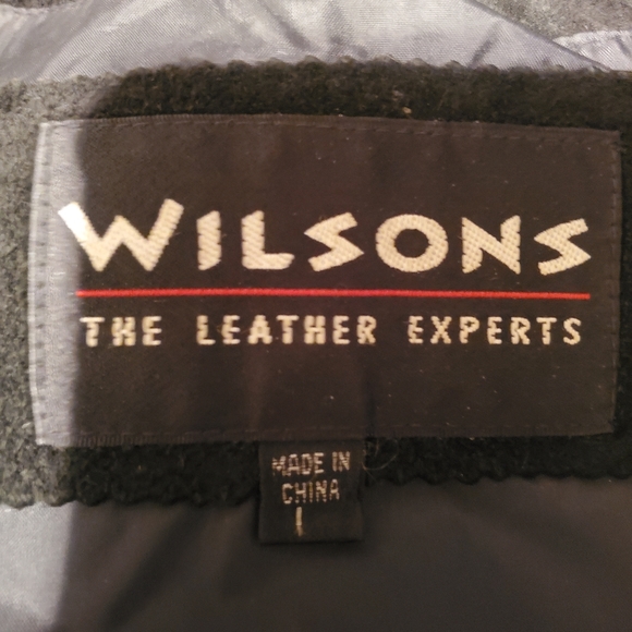 Vntg 80's Wilson Women's Black Crop Bolero Biker Seude Leather Jacket L - Picture 7 of 8